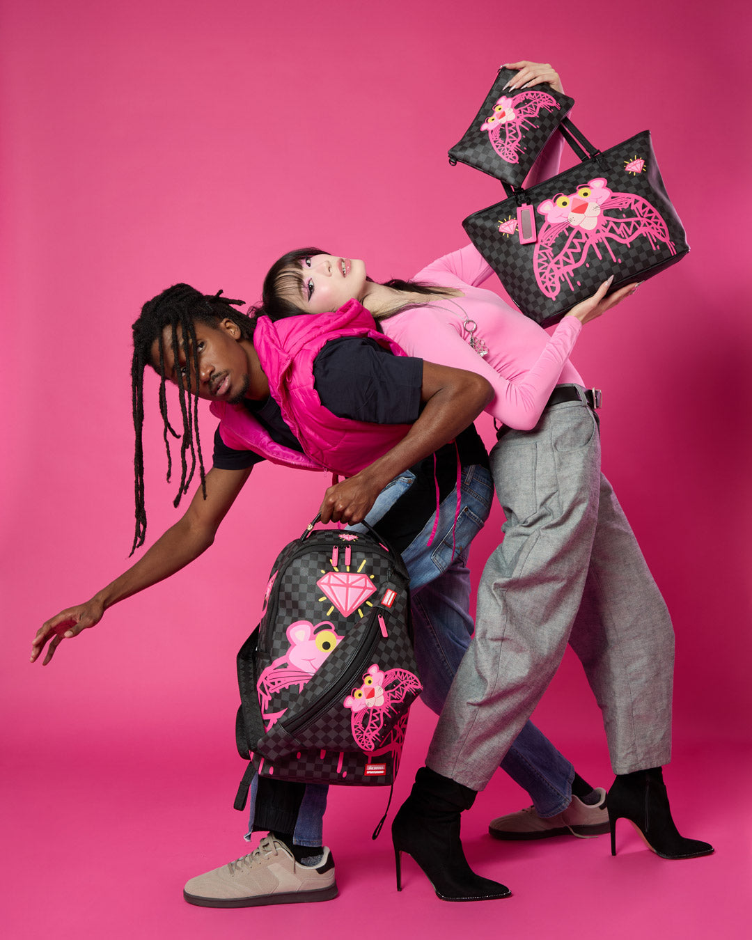PINK PANTHER DIAMOND SHARK BACKPACK