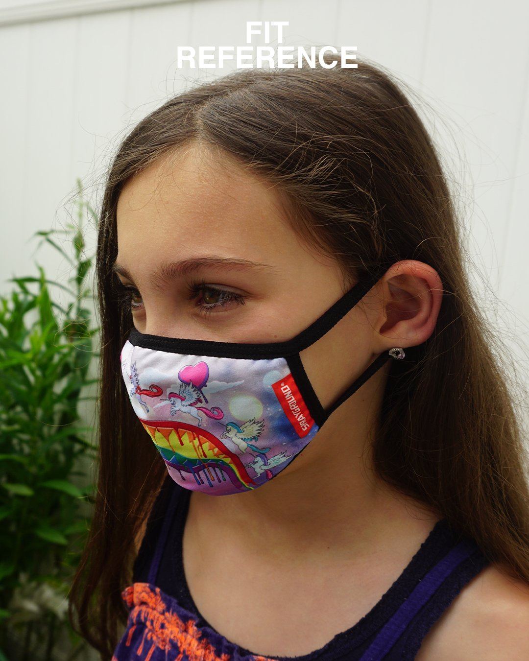 KIDS FORM FITTING MASK: ASTRO BUBBLE